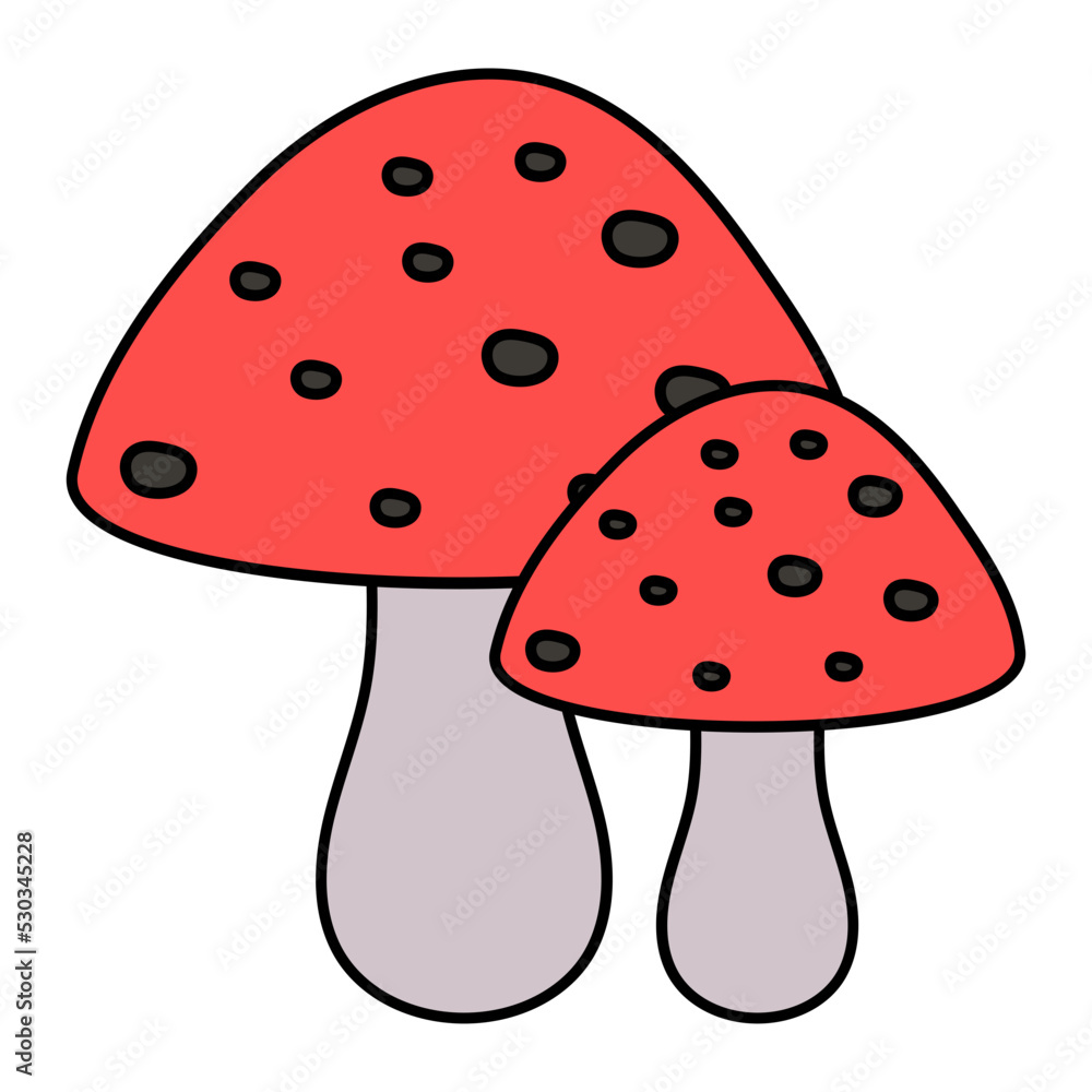 Mushrooms or fungus Vector Icon Design, Autumn or Fall activities Symbol, Dry weather Sign, Temperate climates Elements Stock illustration, Toadstool Concept Mushrooms or fungus Vector Icon Design, Autumn or Fall activities Symbol, Dry weather Sign, Temperate climates Elements Stock illustration, Toadstool Concept