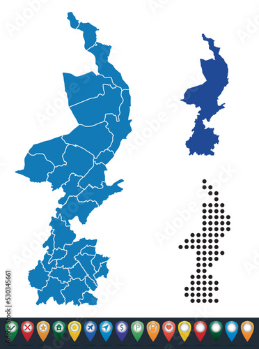 Set maps of Limburg province