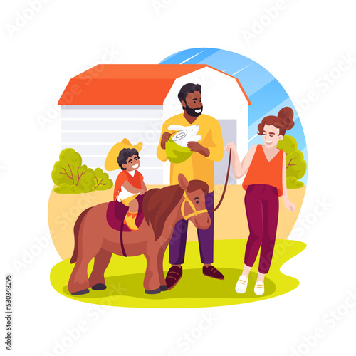 Ranch isolated cartoon vector illustration.