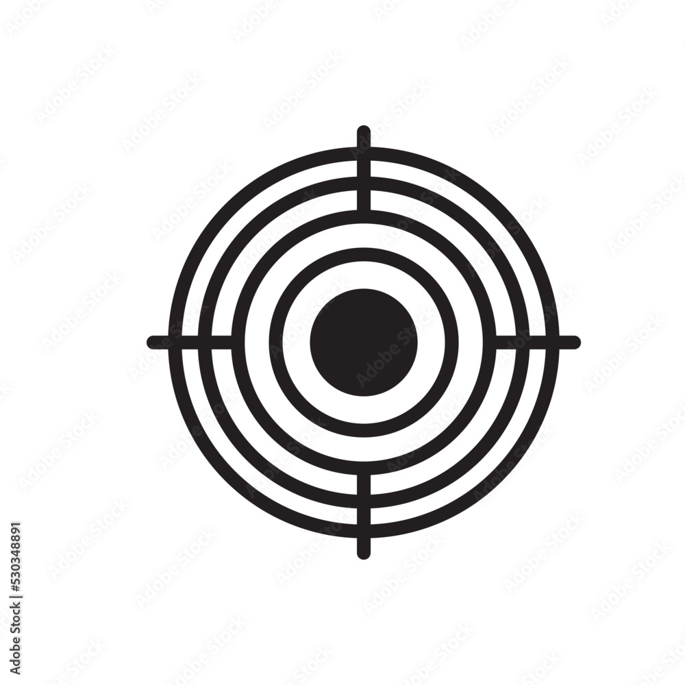 Black Rings. Pain Circle. Symbol of Pain Icon Vector Template Illustration Design Black Rings. Pain Circle. Symbol of Pain Icon Vector Template Illustration Design