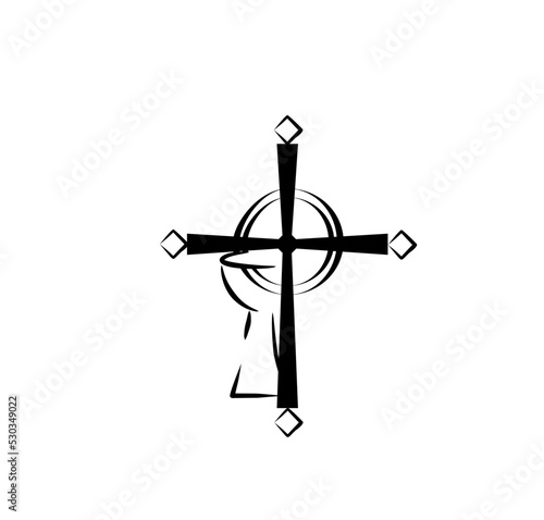 IHS GOLD EMBROIDERY FOR LITURGICAL CLOTHES AND SACRED CEREMONIES. SACRED CATHOLIC SYMBOLS IN ANCIENT STYLE WITH GOLDEN DECORATIONS