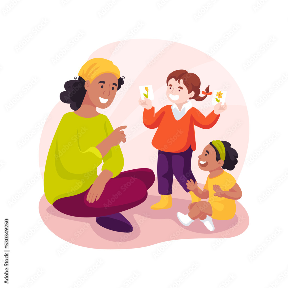 Picture storytelling isolated cartoon vector illustration. Picture storytelling isolated cartoon vector illustration.
