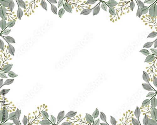 white background with yellow wildflower border