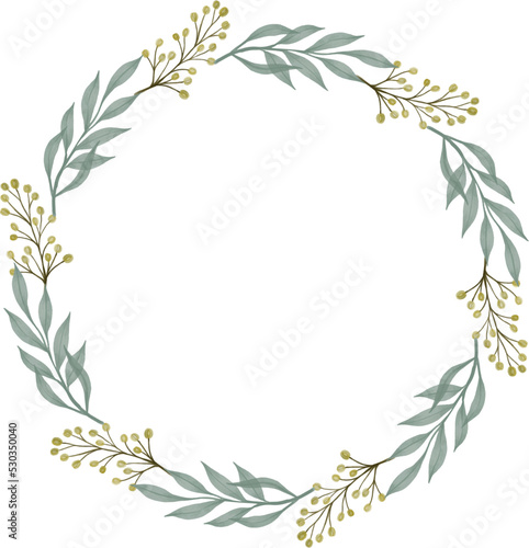 yellow wildflower wreath
