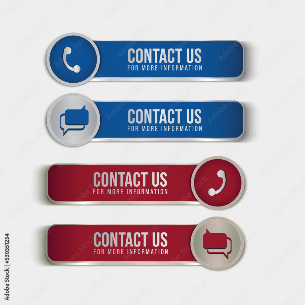 set icons of contact us button on white background. Contact Us Labels / Stickers for the (web) page Vector Illustration. set icons of contact us button on white background. Contact Us Labels / Stickers for the (web) page Vector Illustration.