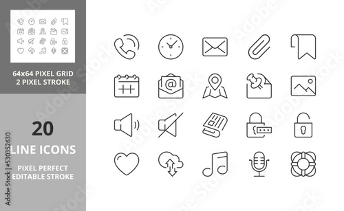user interface icons 64px and 256px editable vector set 2/4