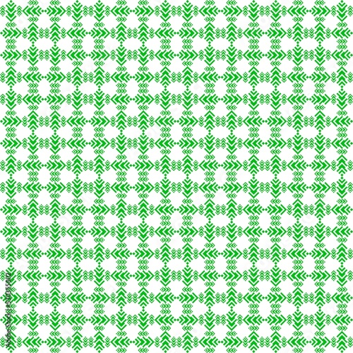 The Green Abstract Design in Fashion Seamless Pattern