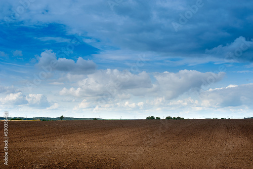 areas of arable fields, landscape, preparation for sowing for the season Agri...