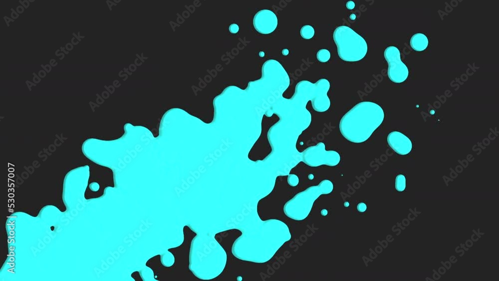 Blue liquid and splashes spots on black gradient, motion abstract business and corporate style background Blue liquid and splashes spots on black gradient, motion abstract business and corporate style background