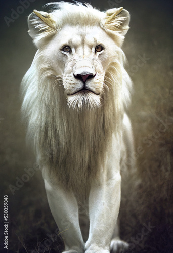 Fototapeta Naklejka Na Ścianę i Meble -  walking white lion
