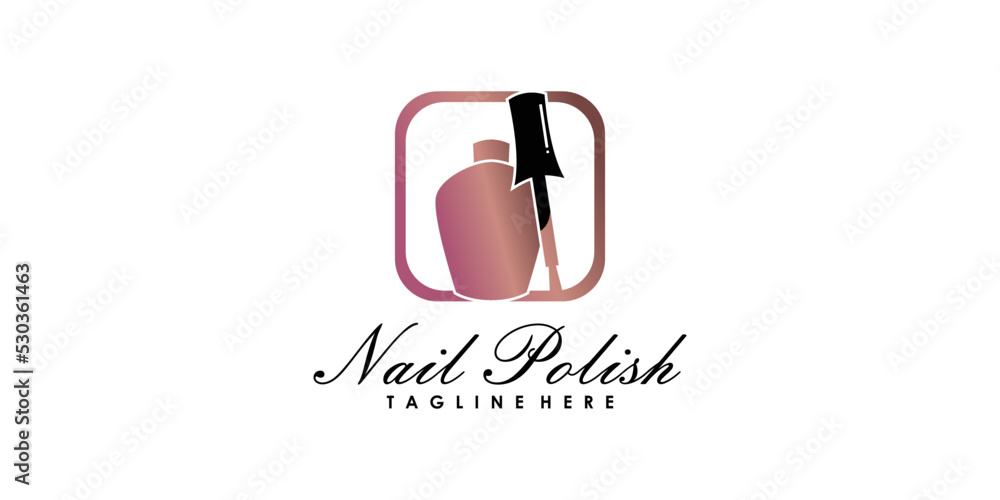 nail beauty salon logo design vector with creative concept premium vector nail beauty salon logo design vector with creative concept premium vector