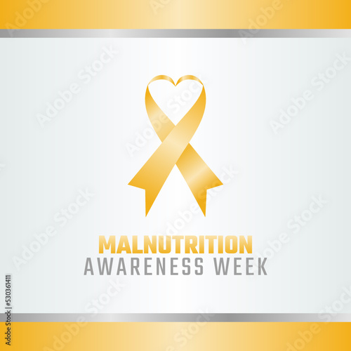 vector graphic of malnutrition awareness week good for malnutrition awareness week celebration. flat design. flyer design.flat illustration.