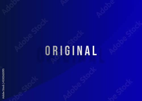 Original Text Editable Objects Blue Background Gradient White Letters Abel Regular Model