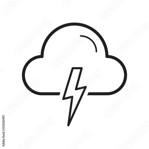 Cloud Weather Icon Vector Illustration Flat Design