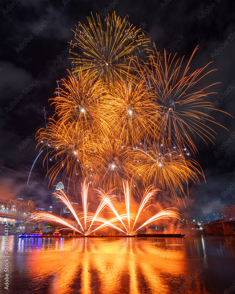 The 2022 Western & Southern/WEBN Fireworks displayed an explosive and
