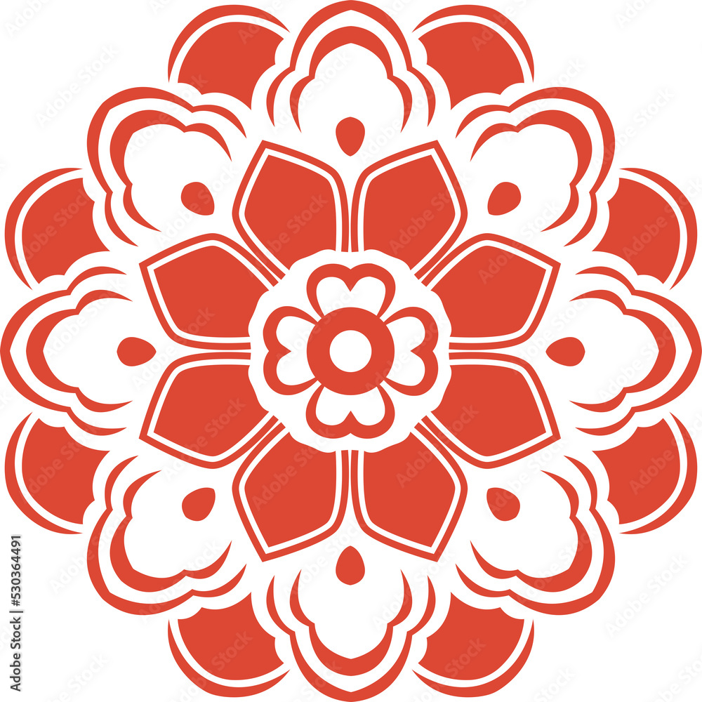 Traditional Chinese retro decoration pattern flower Traditional Chinese retro decoration pattern flower