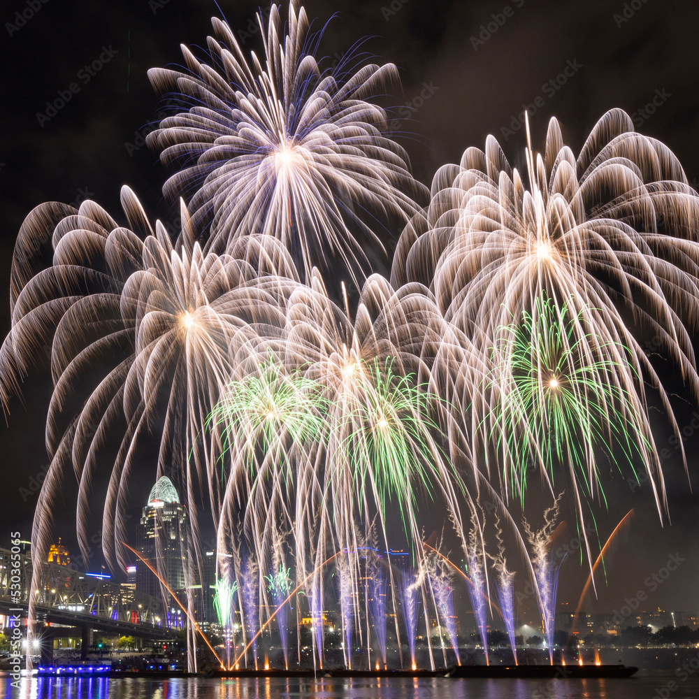The 2022 Western & Southern/WEBN Fireworks displayed an explosive and