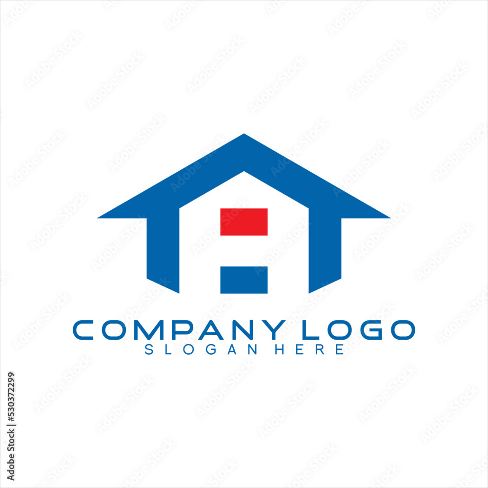 Real Estate logo design simple letter H. Real Estate logo design simple letter H.