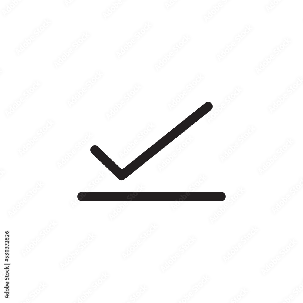 Check Mark Icon Vector Illustration Style Check Mark Icon Vector Illustration Style