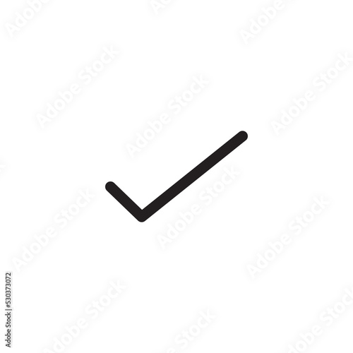 Check Mark Icon Vector Illustration Style