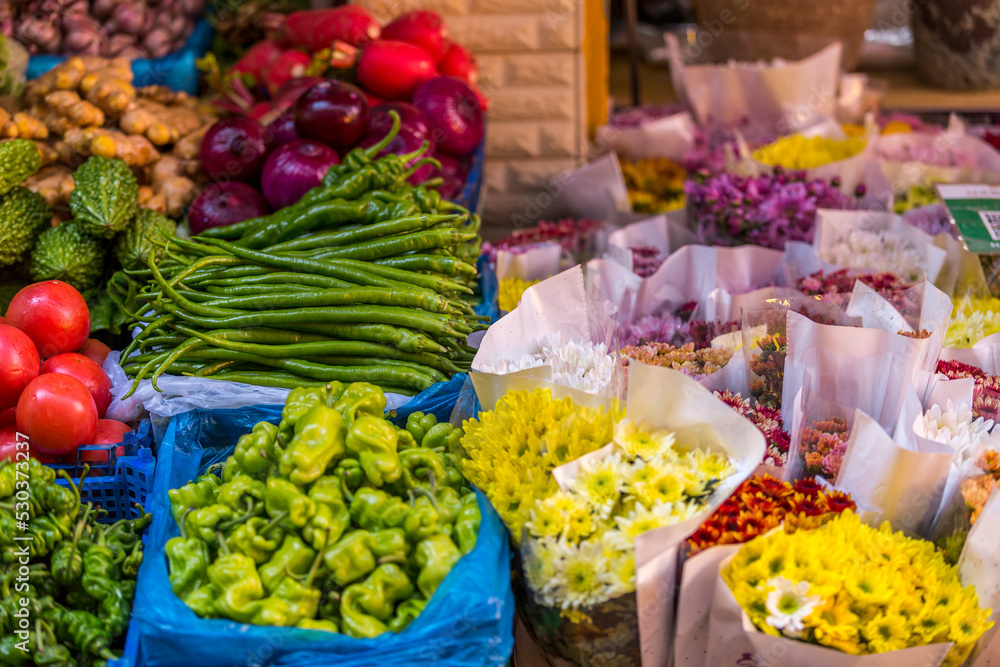 vegetables in market