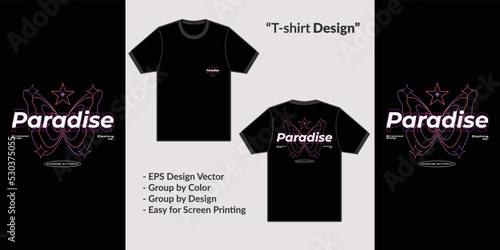 Heaven butterfly streetwear typography style, motivational quote. to design t-shirts or merchandise