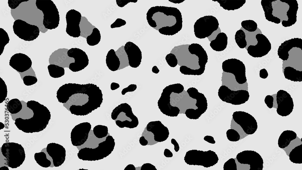 灰色のヒョウ柄 灰色のヒョウ柄