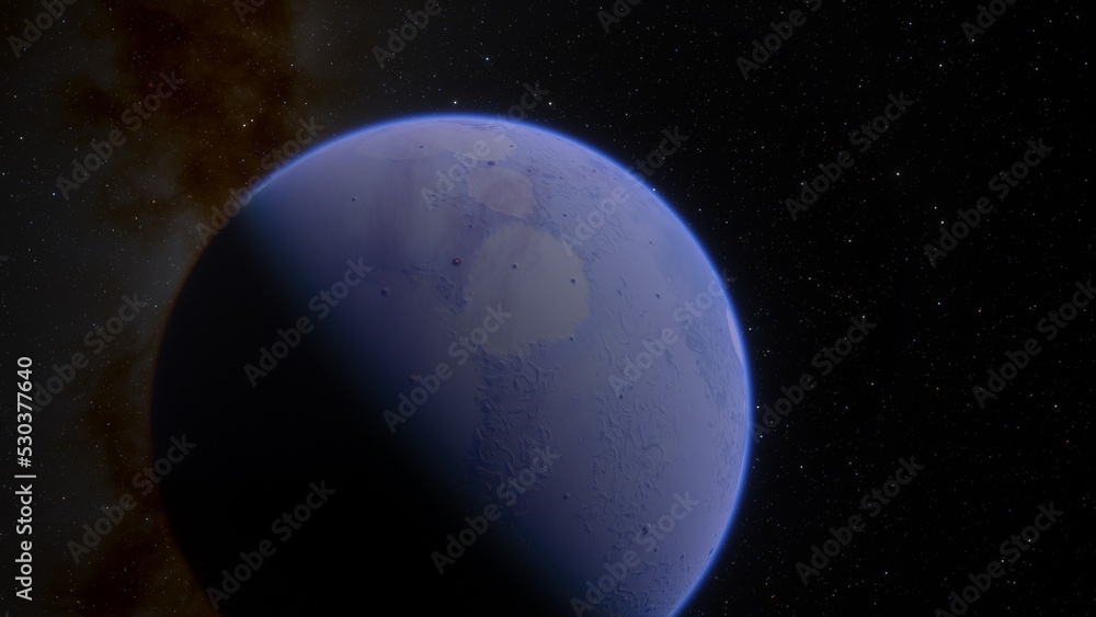 Fototapeta premium Planets and galaxy, science fiction wallpaper. Beauty of deep space. Billions of galaxy in the universe Cosmic art background 3d render 