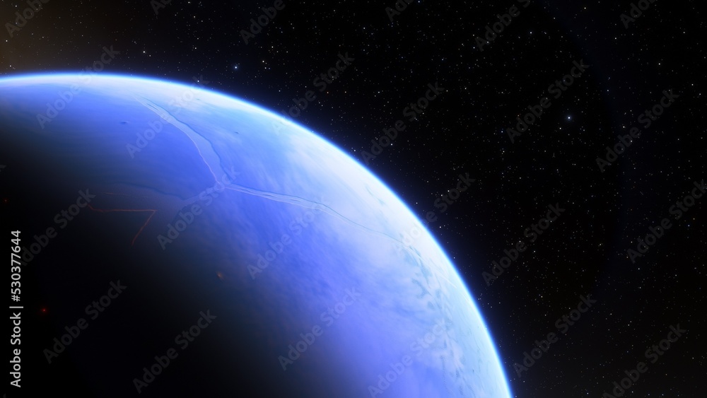 Fototapeta premium Planets and galaxy, science fiction wallpaper. Beauty of deep space. Billions of galaxy in the universe Cosmic art background 3d render 