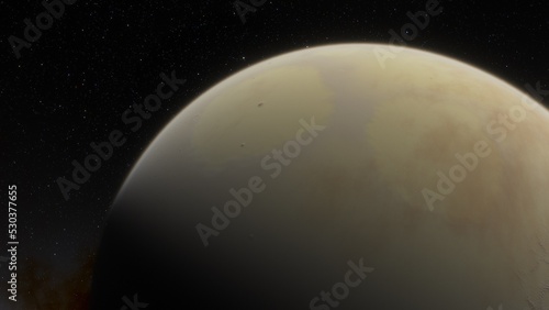 Planets and galaxy, science fiction wallpaper. Beauty of deep space. Billions of galaxy in the universe Cosmic art background 3d render 