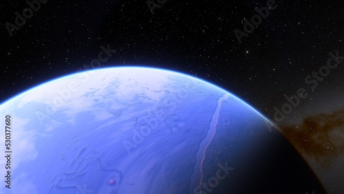 Planets and galaxy, science fiction wallpaper. Beauty of deep space. Billions of galaxy in the universe Cosmic art background 3d render 