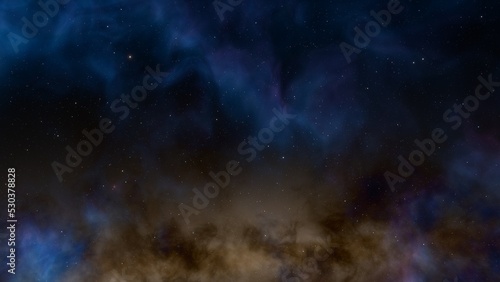 Space nebula, for use with projects on science, research, and education. Illustration 