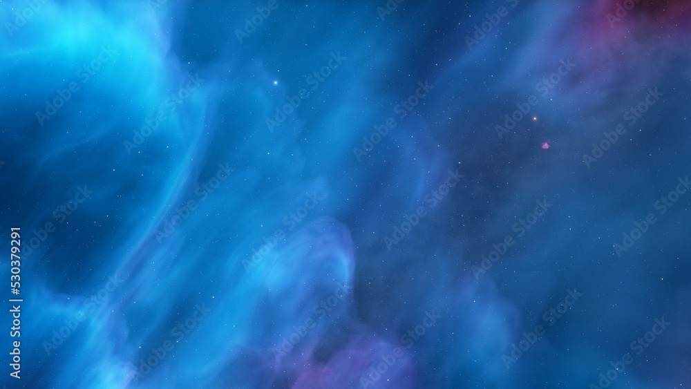 bright nebula, nebula in space, majestic red-purple nebula, beautiful space background 3D render
