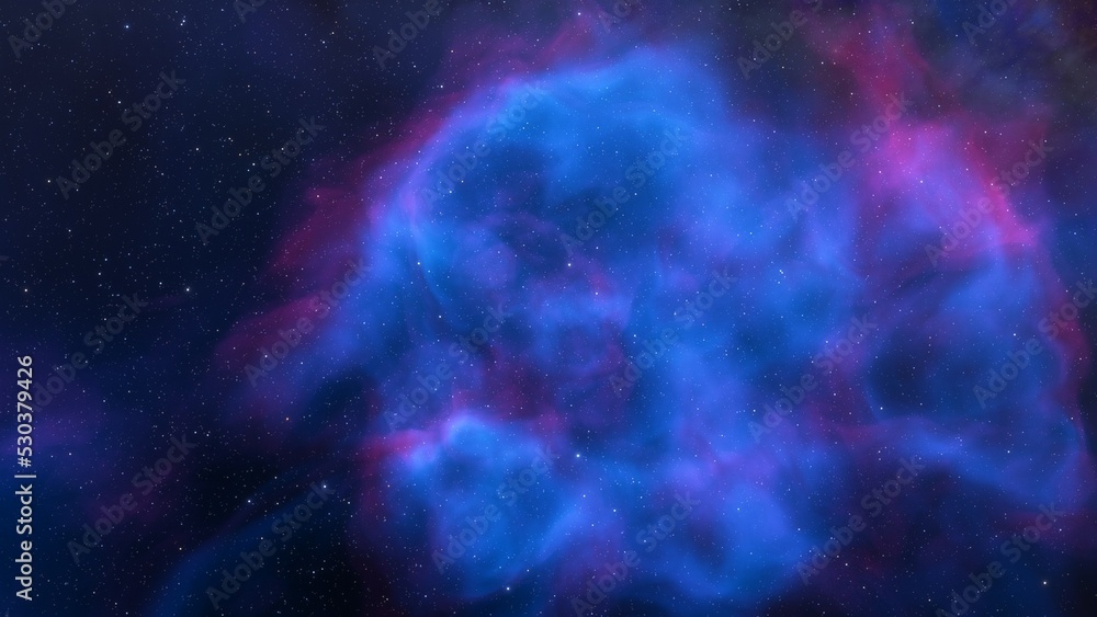 Fototapeta premium Space of night sky with cloud and stars