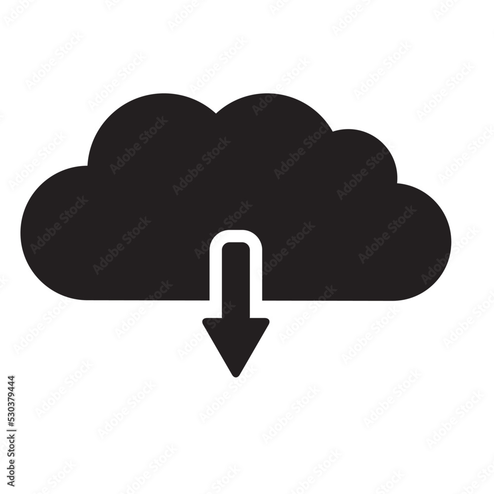 Download Style Icon Vector Illustration Download Style Icon Vector Illustration