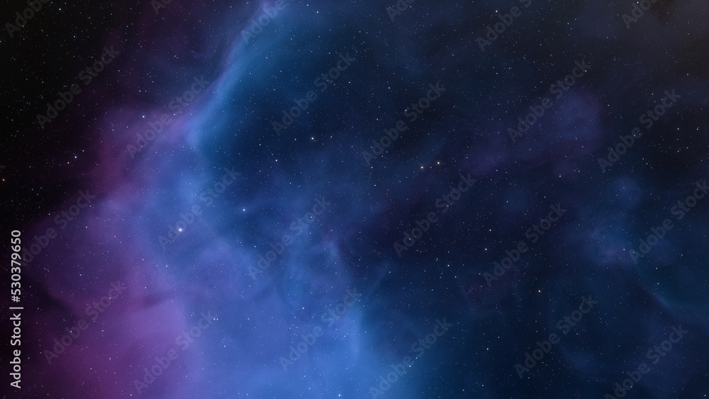 red-violet nebula in outer space, horsehead nebula, unusual colorful nebula in a distant galaxy, red nebula 3d render
