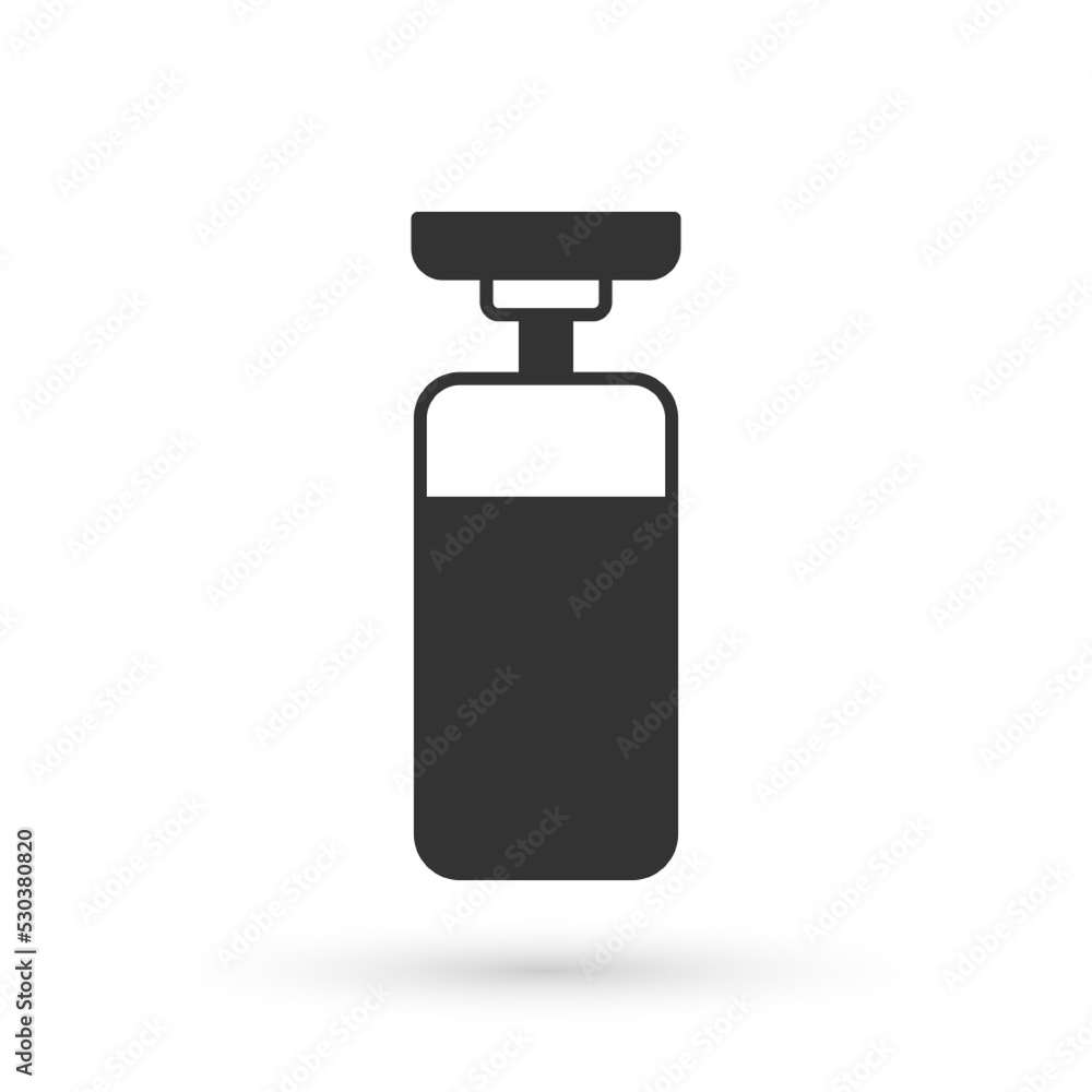 Grey Punching bag icon isolated on white background. Vector Grey Punching bag icon isolated on white background. Vector