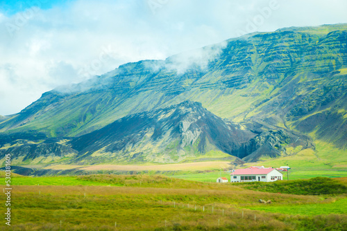 Mountains in Iceland - HDR photograph photo
