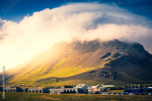 Mountains in Iceland  Arnarstapi - HDR photograph