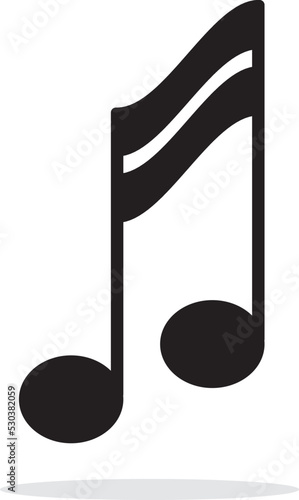 Musical double bar note vector art