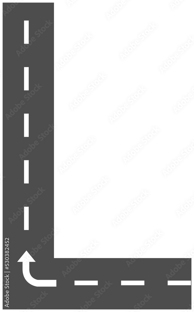 Obraz premium Letter F, Road & Street Alphabet letter. travel concept, png.