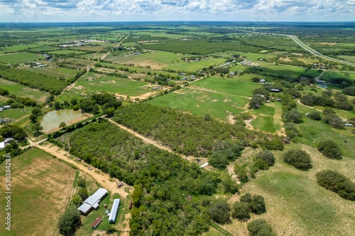 Texas farm land in the countryside