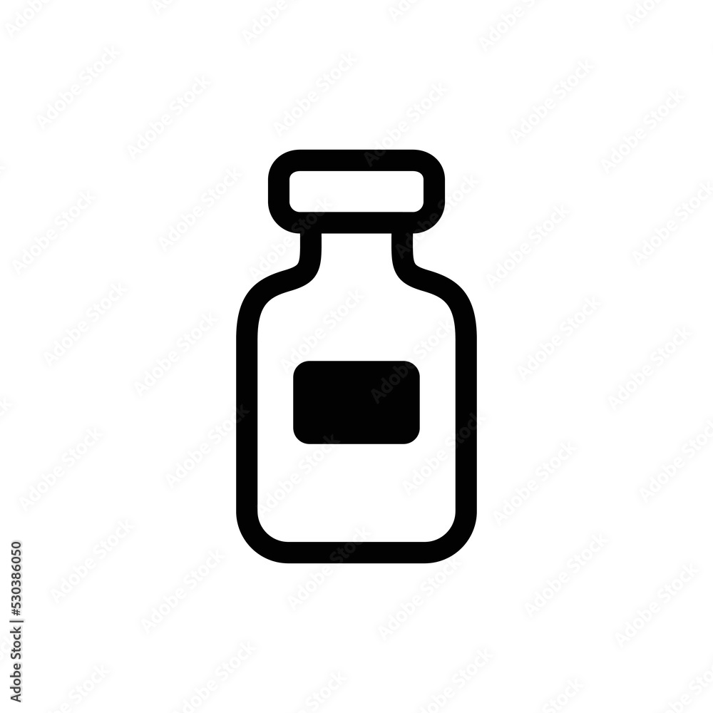 Medicine pill bottle icon vector Medicine pill bottle icon vector