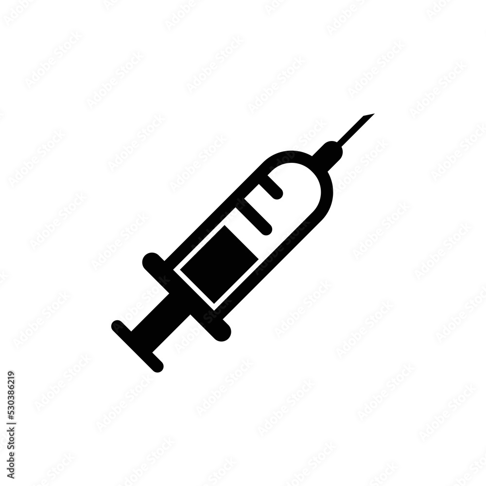 syringe injection medicine vector icon syringe injection medicine vector icon
