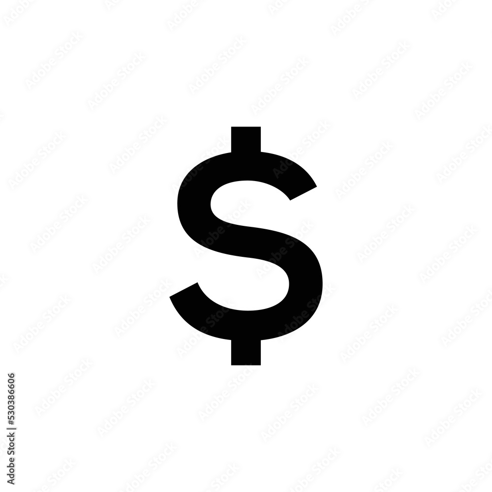 dollar money finance icon vector dollar money finance icon vector