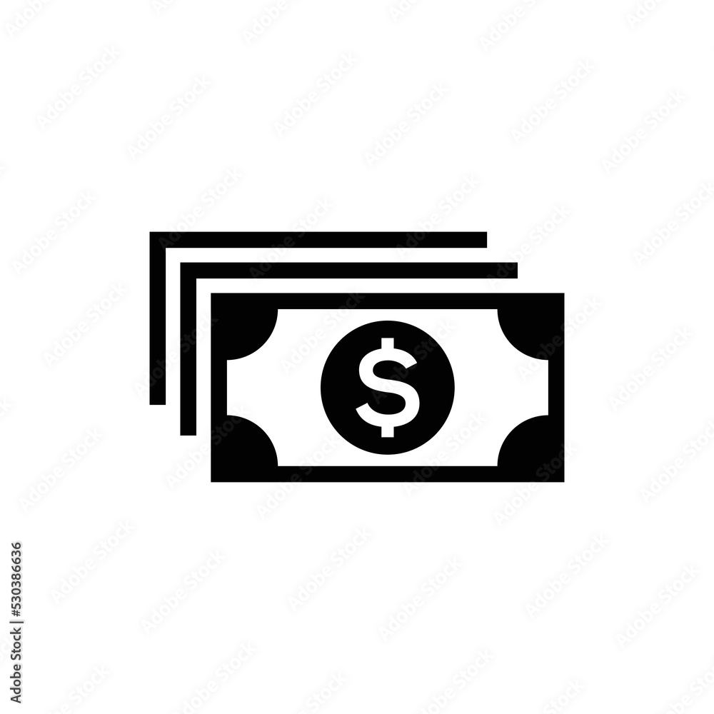 dollar money finance icon vector dollar money finance icon vector