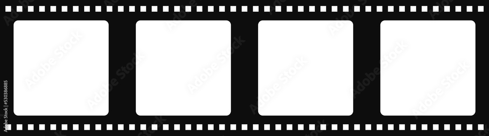 Obraz premium film frame photo strip negative roll icon photography design illustration movie camera photography