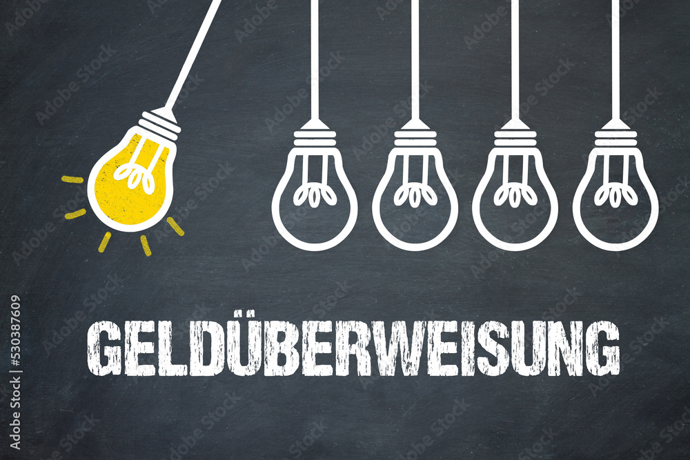 Fototapeta premium Geldüberweisung 