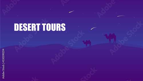 landing page for a tourist site in the desert