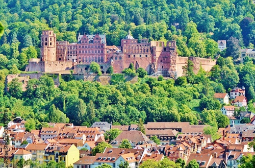 Heidelberg, historische Altstadt mit Schloss